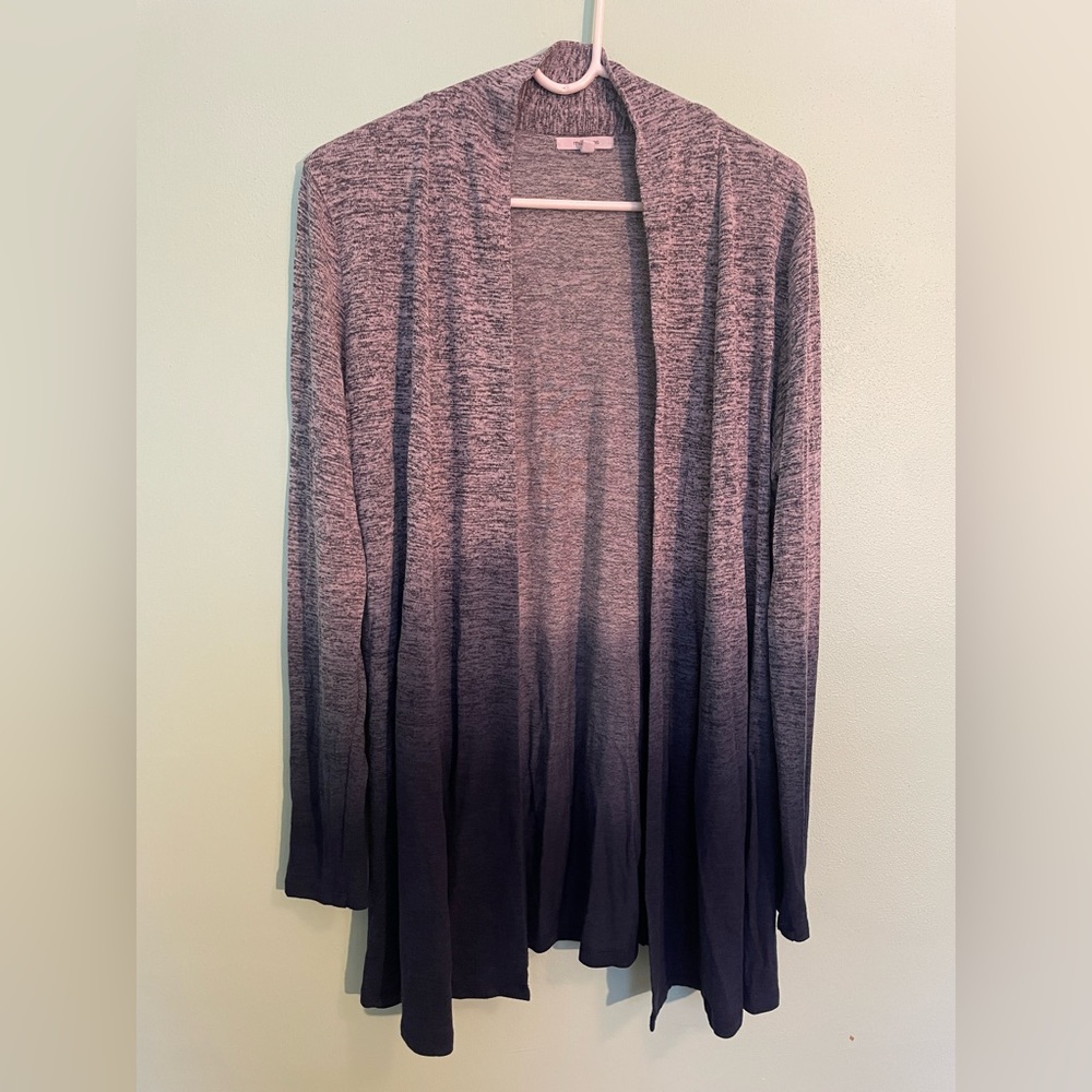 Maurices Grey Blue Ombré Cardigan - size 0